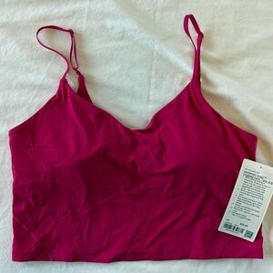 NWT Align Cropped Cami Tank A/B size 14 Hot Pink Passionate